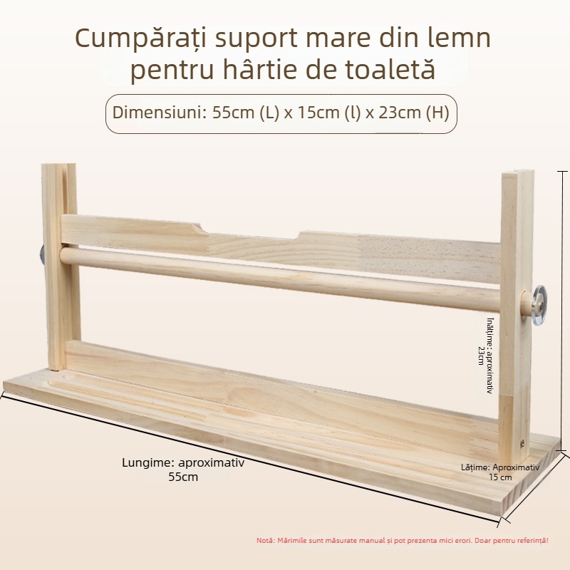 Raft din lemn pentru depozitare suluri de caligrafie și pictură, suport lung pentru suluri