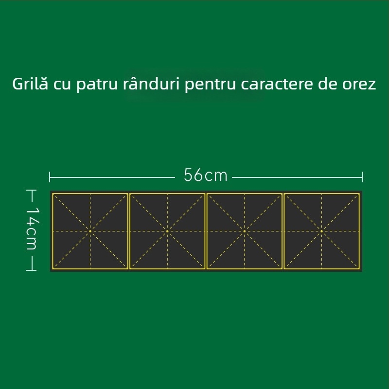 Tablă magnetică educațională cu grile Pinyin și engleze, mică tablă magnetică pentru uz casnic, rezistentă la apă