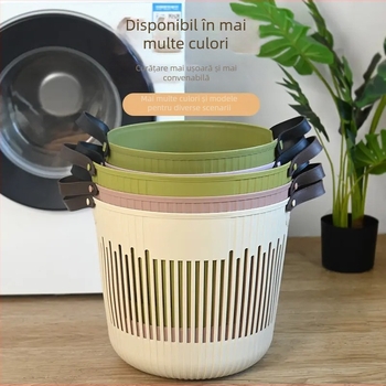 Coș de rufe murdare din plastic, design modern minimalist, aspect premium