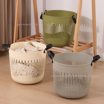 Coș Nordic din plastic pentru hainele murdare, impermeabil, extra-large, portabil, pentru baie, uz casnic și cămin, depozitare haine