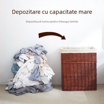 Coș din ratan pentru haine murdare, uz casnic