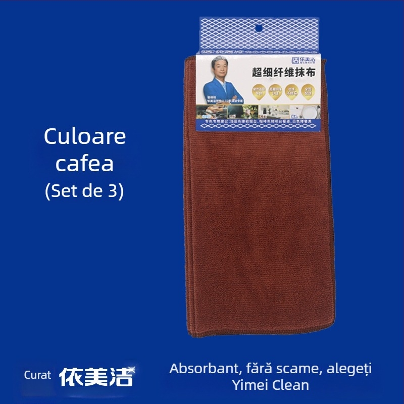 Set de trei cârpe de curățenie pentru bucătăria restaurantului, absorbante, elimină uleiul, fără scame, prosoape pătrate pentru tejghea de bar