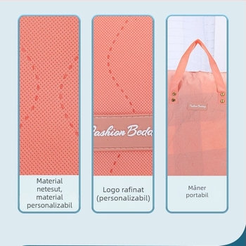 Sac personalizabil pentru depozitarea cuverturilor, capacitate mare, geantă tote din material nețesut
