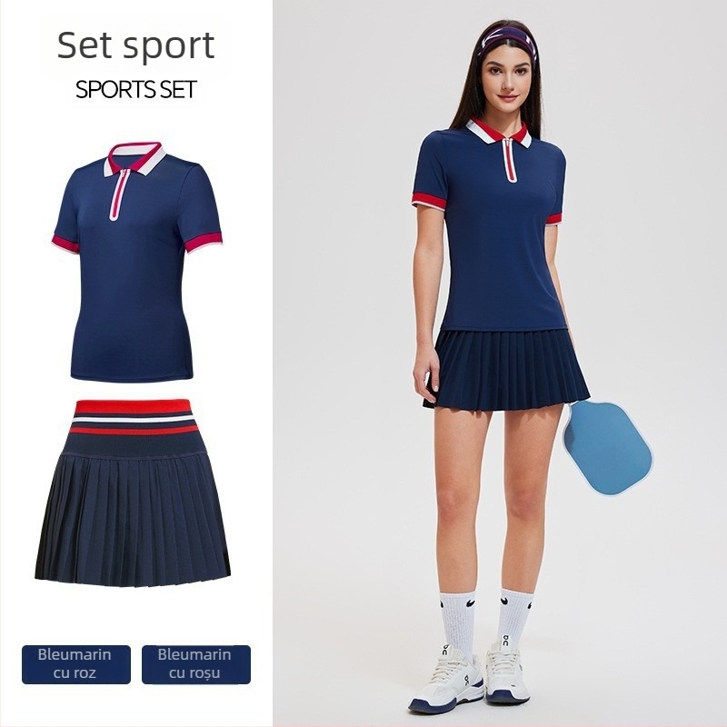 Tricou golf pentru femei, top sportiv de vară, respirabil, slim, pentru fitness și alergare