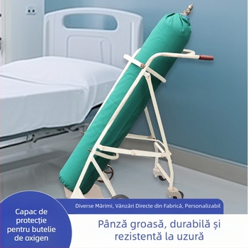 Husă din pânză groasă pentru cilindri de oxigen 10L, 20L, 40L – protecție împotriva prafului