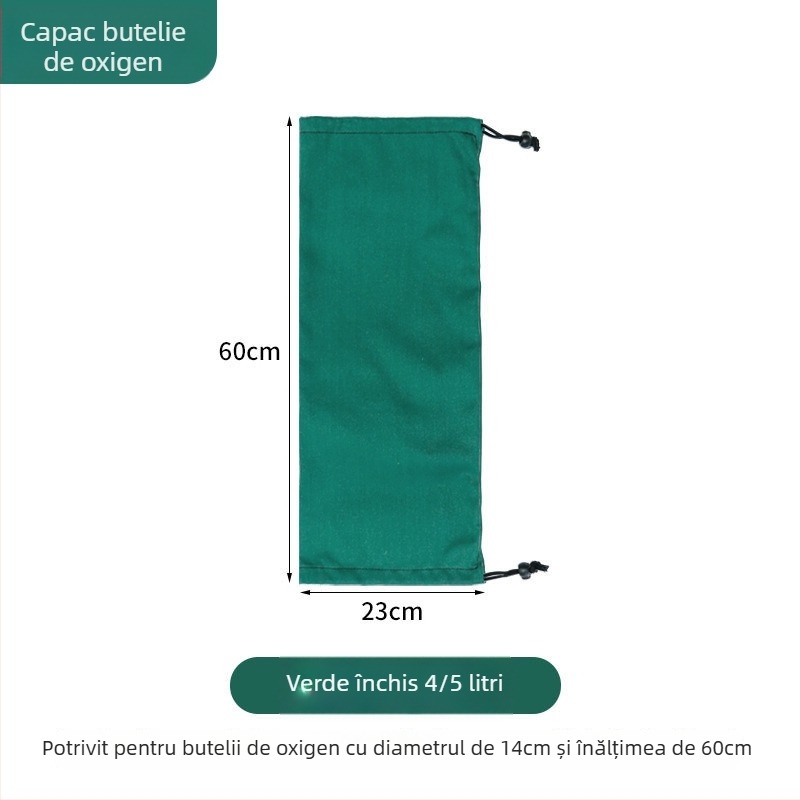 Husă din pânză groasă pentru cilindri de oxigen 10L, 20L, 40L – protecție împotriva prafului