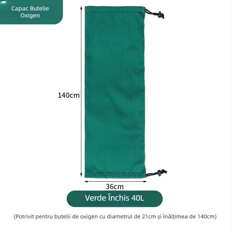 Husă din pânză groasă pentru cilindri de oxigen 10L, 20L, 40L – protecție împotriva prafului