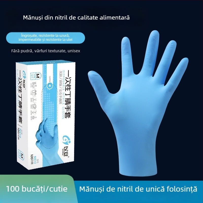 To Ann mănuși de unică folosință pentru spălat vase, impermeabile, cu lungime mare, de calitate alimentară, pentru uz casnic