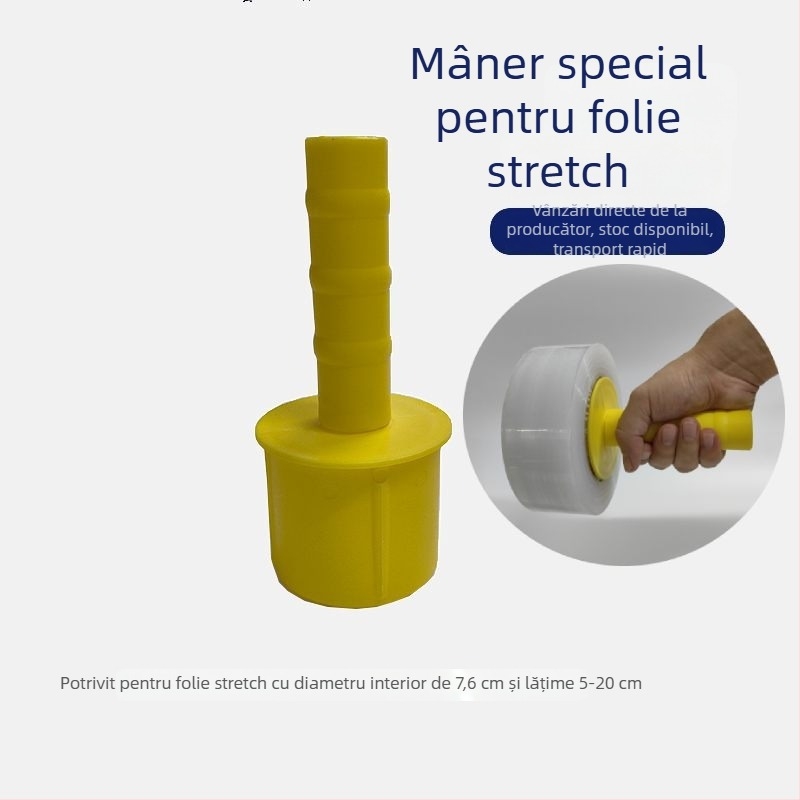 Mâner din plastic pentru folie de împachetat și protecție pentru mână pentru folie stretch