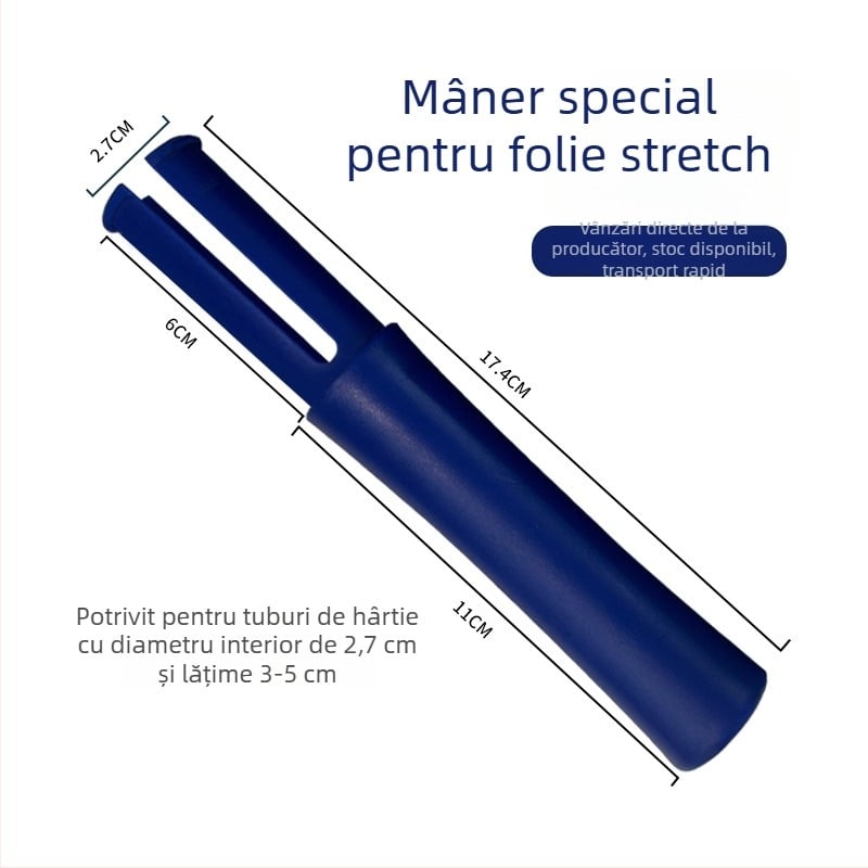 Mâner din plastic pentru folie de împachetat și protecție pentru mână pentru folie stretch