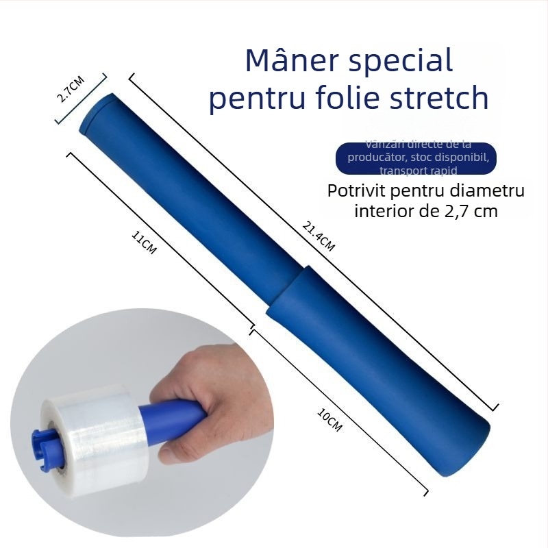 Mâner din plastic pentru folie de împachetat și protecție pentru mână pentru folie stretch