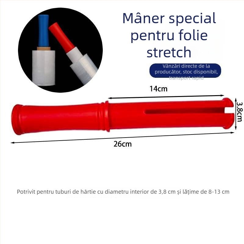 Mâner din plastic pentru folie de împachetat și protecție pentru mână pentru folie stretch