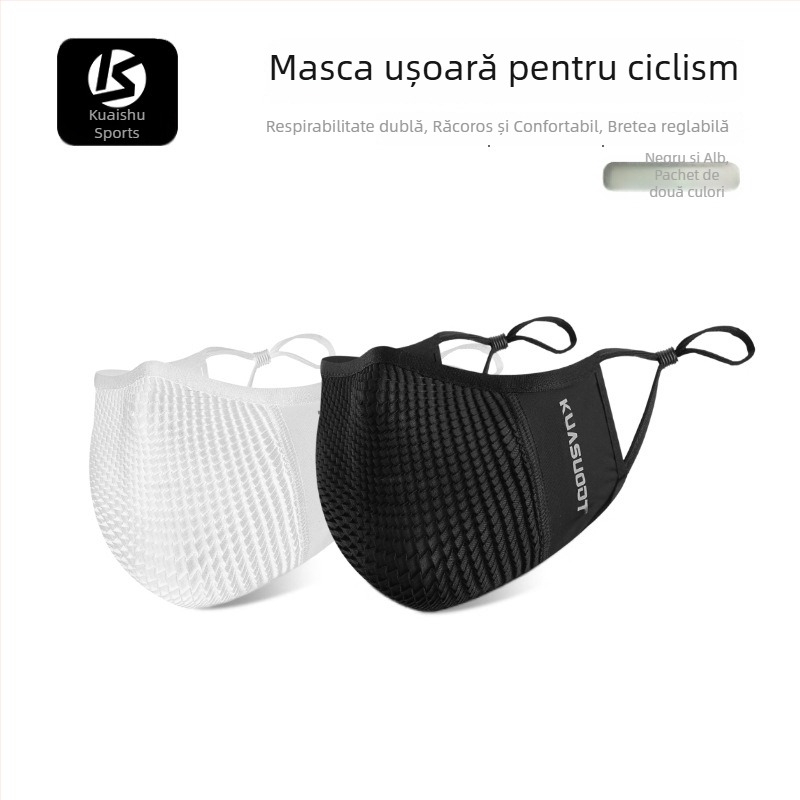 Mască de ciclism Ice Silk Cross-Speed – rezistentă la vânt și praf, respirabilă, pentru sport, alergare și protecție solară