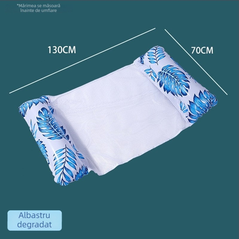 Saltea gonflabilă plutitoare pentru apă pentru adulți, inel de înot, șezlong de plajă, scaun plutitor detașabil pentru surfing