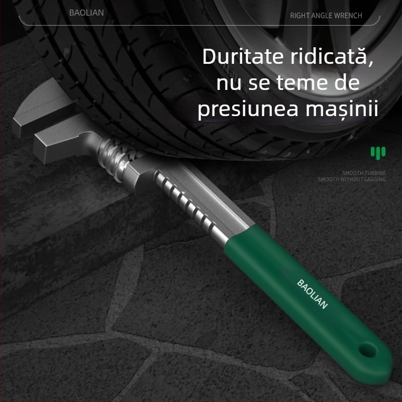 Baolian cheie reglabilă, cu fălci mobile, unghi drept tip F, deschidere mare universală pentru conducte, clește pentru baie
