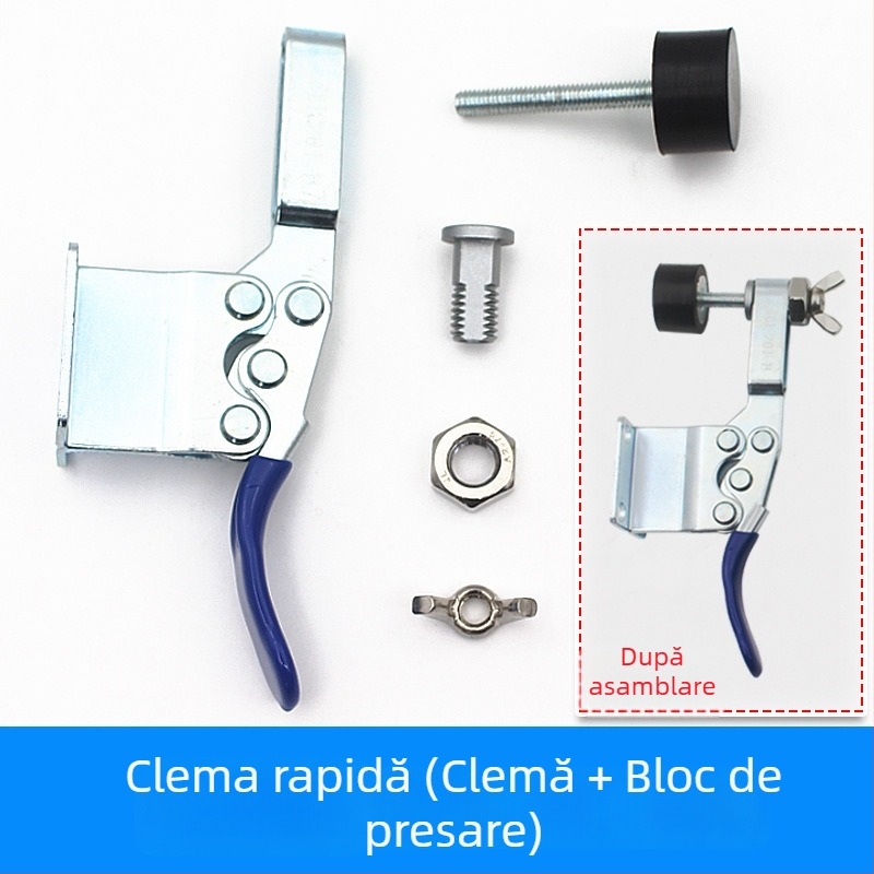Set localizator pentru găuri pentru montajul mânerelor la sertare și dulapuri, unelte de tâmplă, aliaj de aluminiu