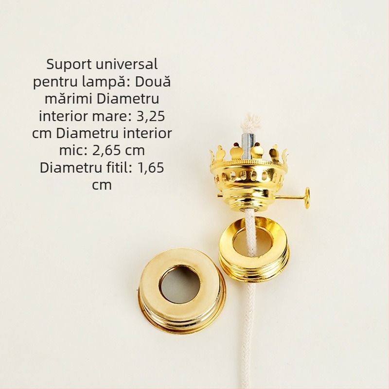 Abajur din sticlă pentru lampă de ulei, cu 28 de găuri, suport de fitil cu 32 de găuri, aromaterapie, lampă ambientală