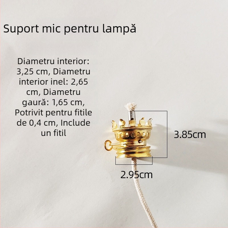 Abajur din sticlă pentru lampă de ulei, cu 28 de găuri, suport de fitil cu 32 de găuri, aromaterapie, lampă ambientală
