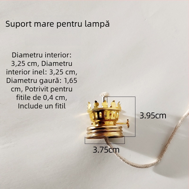 Abajur din sticlă pentru lampă de ulei, cu 28 de găuri, suport de fitil cu 32 de găuri, aromaterapie, lampă ambientală
