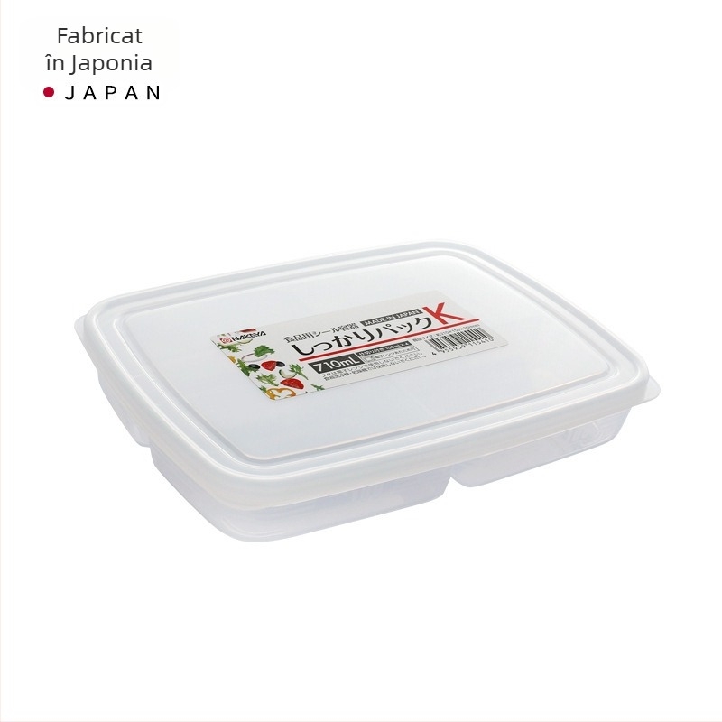 SANADA cutie de depozitare pentru frigider cu compartimente divizate pentru menținerea prospețimii și depozitarea condimentelor, material alimentar, potrivită pentru congelator
