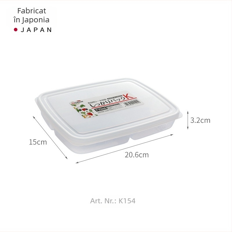 SANADA cutie de depozitare pentru frigider cu compartimente divizate pentru menținerea prospețimii și depozitarea condimentelor, material alimentar, potrivită pentru congelator