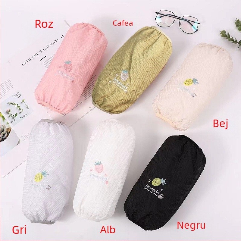 Manșete unisex impermeabile, rezistente la murdărie, croială lejeră, lungi, model pătrățel