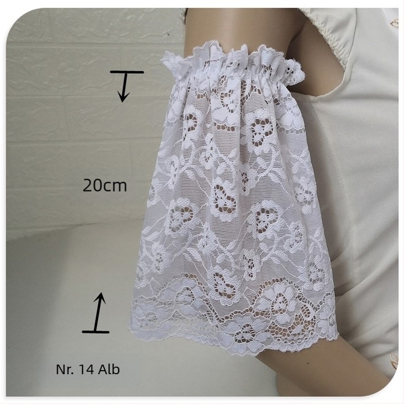 Manșete din dantelă pentru brațe, stil clopot, protecție solară, lungi și scurte
