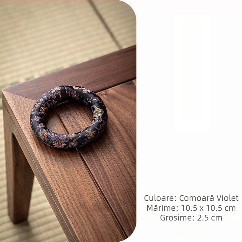 Covor pentru bol de cântare și suport în formă de gogoșă pentru yoga și meditație