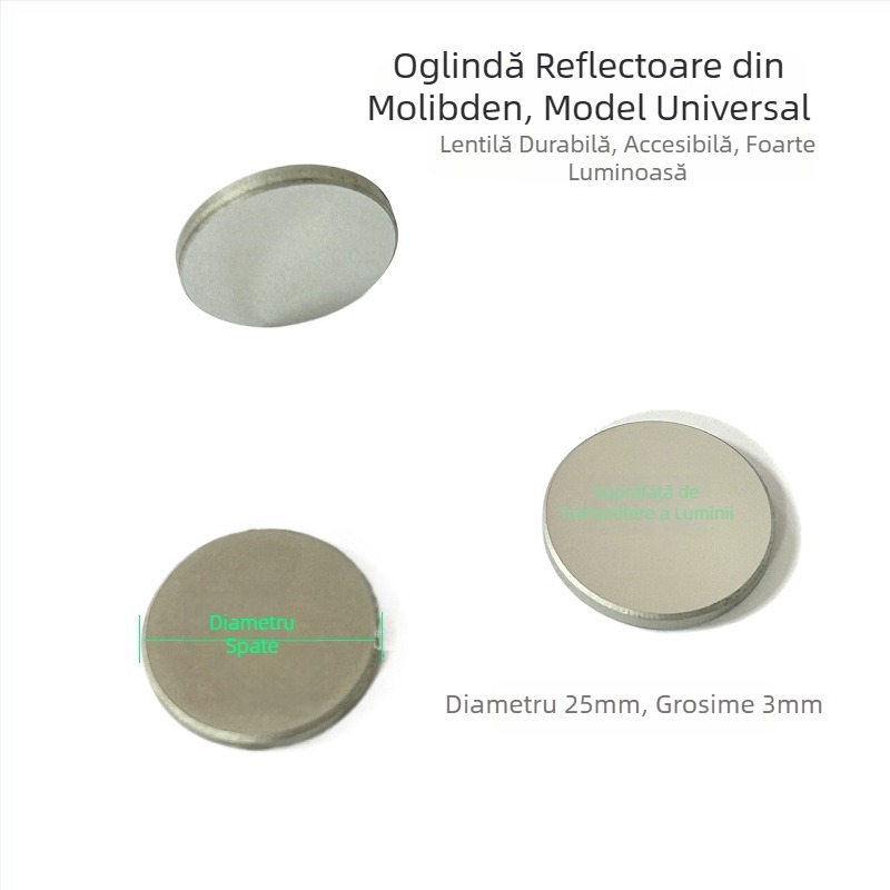 ZnSe lentilă semilună și oglindă focalizantă pentru mașinile de tăiat cu laser, distanțe focale 50,8/63,5 mm, diametru 20 mm
