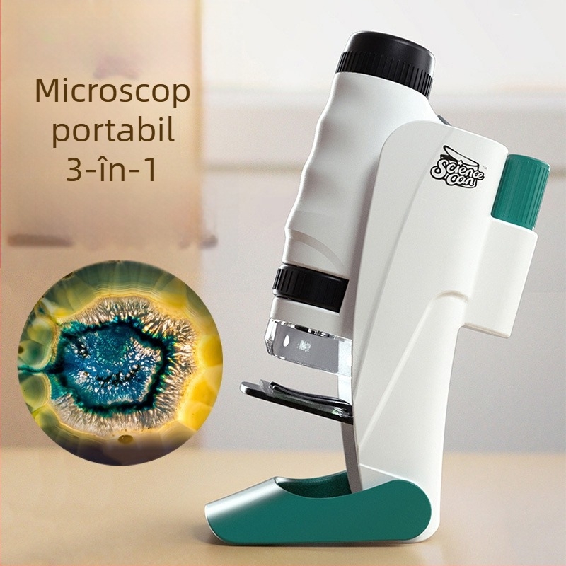 Microscop Darwin și teleskop pentru copii — Jucărie educativă pentru dezvoltarea abilităților practice, a gândirii și a STEM-ului în primii ani