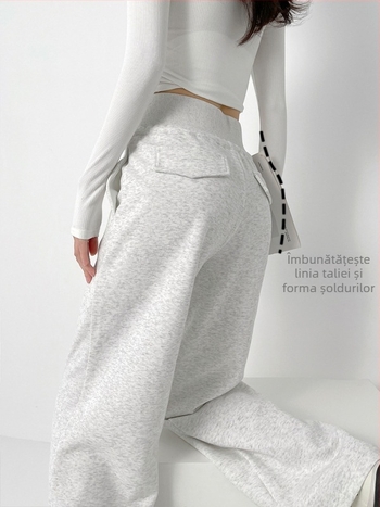 Pantaloni casual pentru femei, talie înaltă, croială lejeră, primăvara 2026