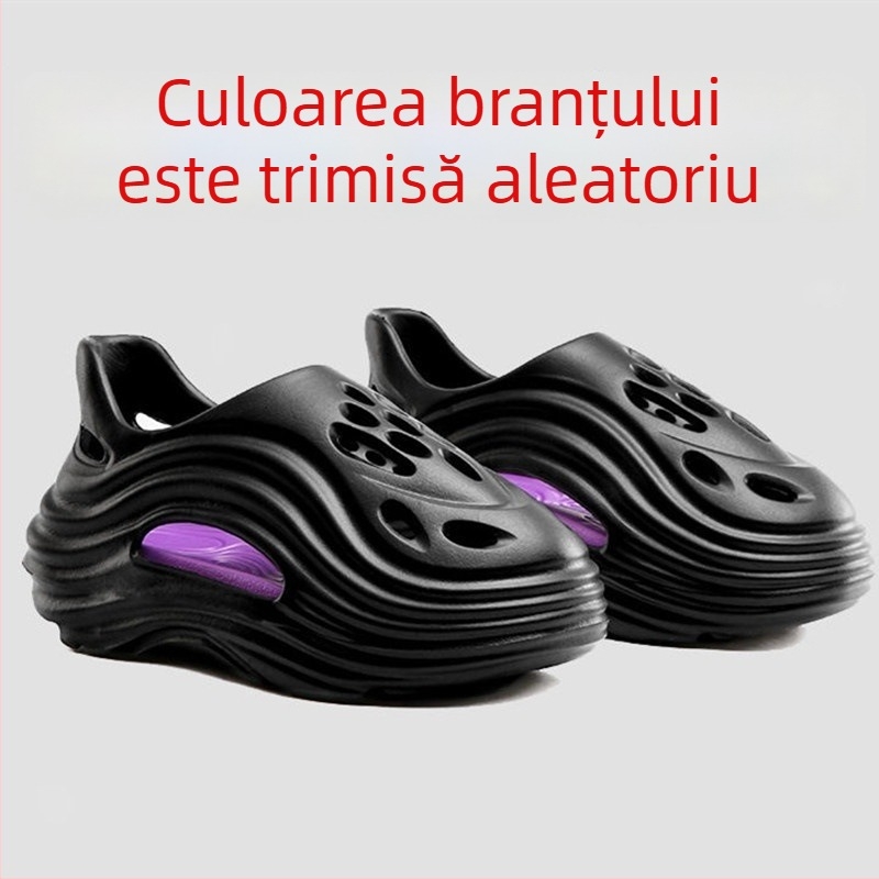 Slapi cu găuri Alien Hole Slippers — anti miros, talpă groasă, antiderapantă