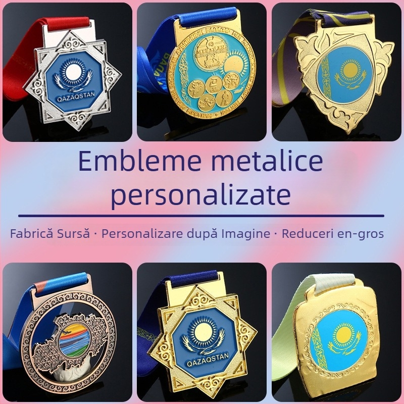 Medalii metalice noi, personalizate pentru evenimente și concursuri, medalii de onoare în aur, argint și cupru