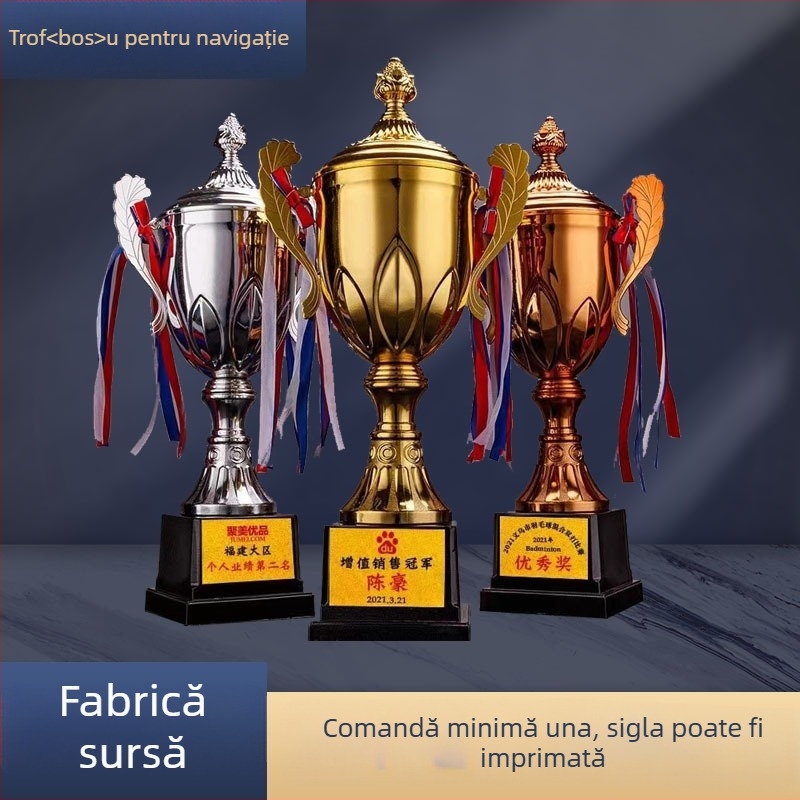 Medalie metalică cu siglă imprimată pentru întâlnirea anuală a companiei; recunoaștere pentru persoane și echipe remarcabile