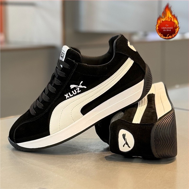 Pantofi sport pentru bărbați din piele intoarsă, căptușeală fleece – ușori, versatili, confortabili