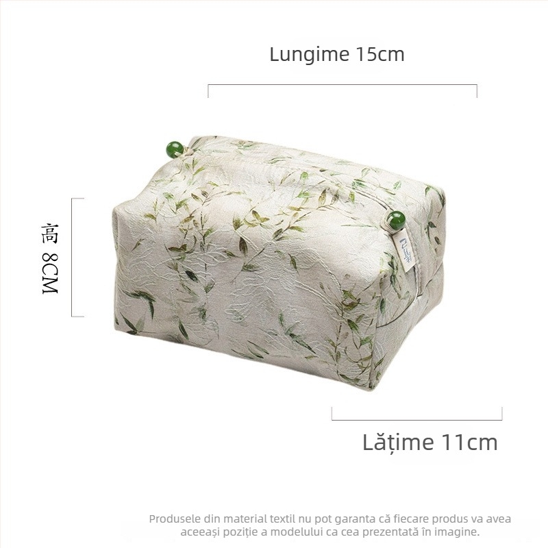 Husa brodată din material textil pentru șervețele, accesorii pentru ceremonialul ceaiului, husă pentru șervețele de uz casnic și cutie decorativă pentru șervețete