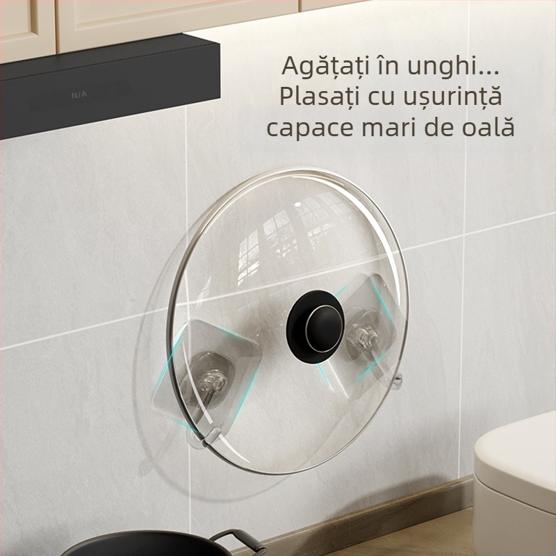 HAYAN Cuier transparent multifuncțional, adeziv, fără găuri, pentru agățarea hainelor în spatele ușii bucătăriei