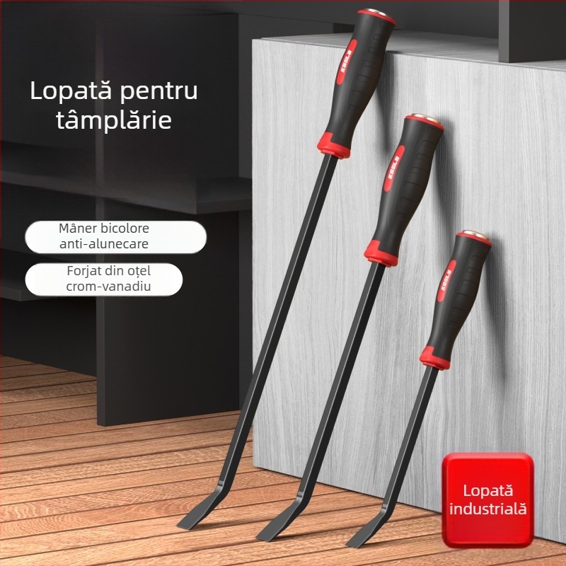 Crowbar pentru tâmplă din oțel tratat, montaj uși și ferestre, unealtă multifuncțională mică