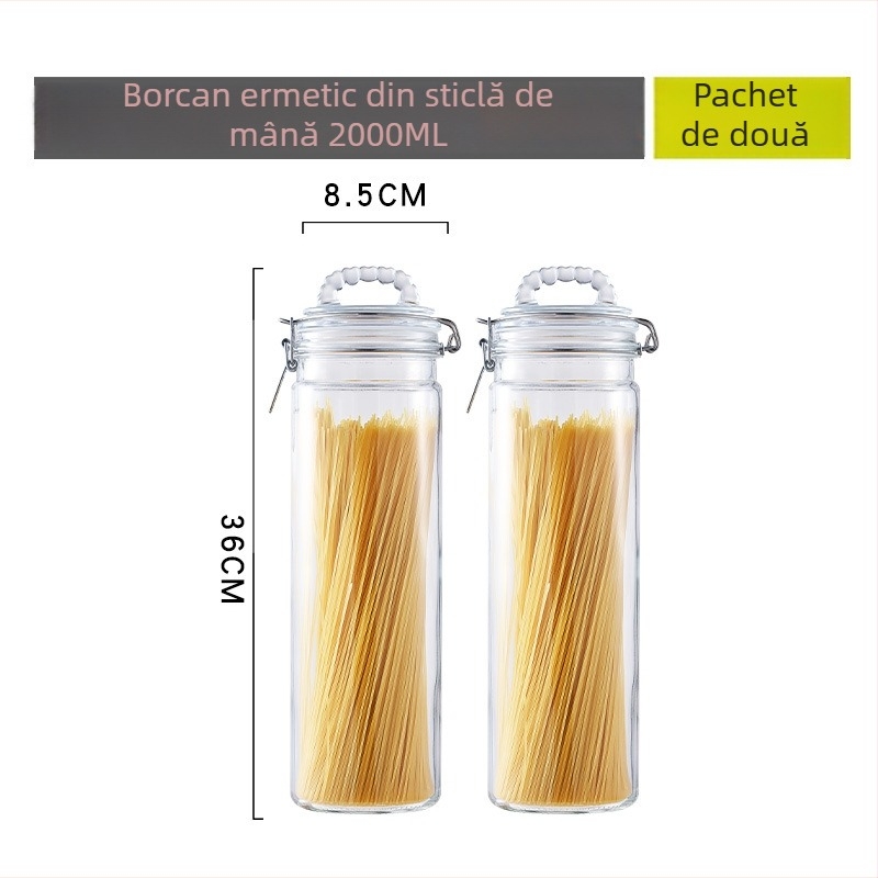 Borcane din sticlă sigilate pentru murături și usturoi murat, recipient cilindric pentru depozitare alimentară, lux ușor, 5 L sau mai mult