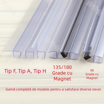 Bandă magnetică pentru ușa de sticlă a cabinei de duș