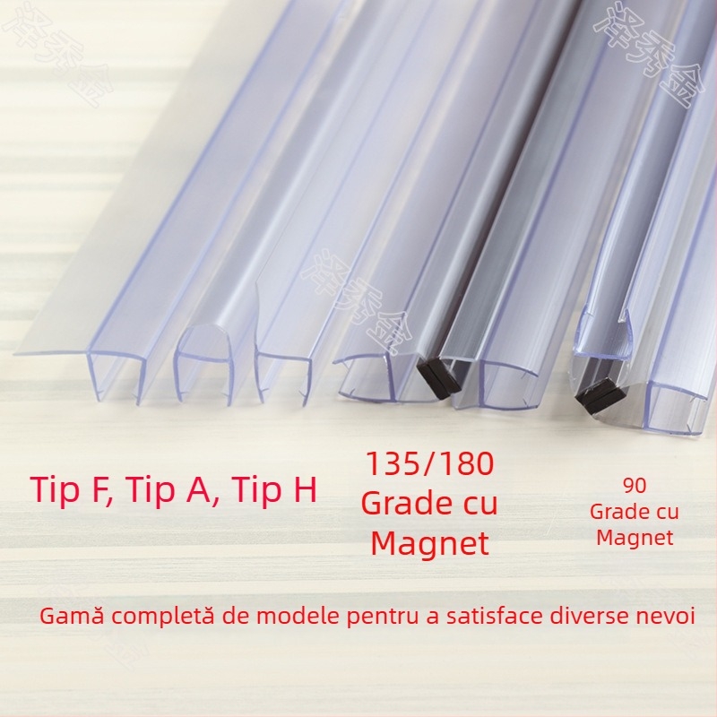 Bandă magnetică pentru ușa de sticlă a cabinei de duș