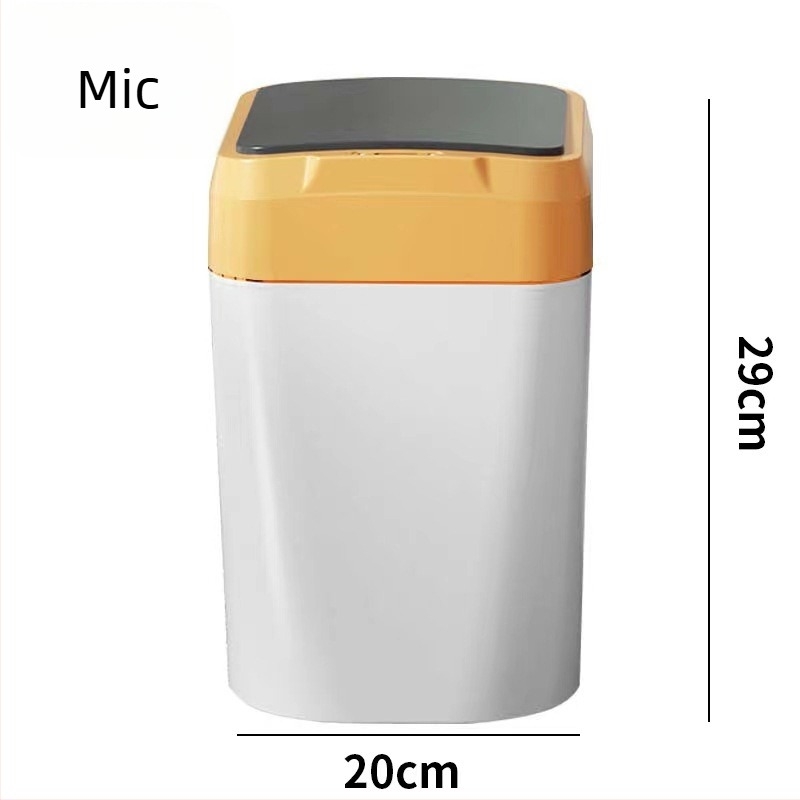 Coș de gunoi inteligent cu senzor de deschidere, capac, din plastic, pătrat, 26 L sau mai mult, pentru bucătărie și baie, cu mai multe compartimente de sortare