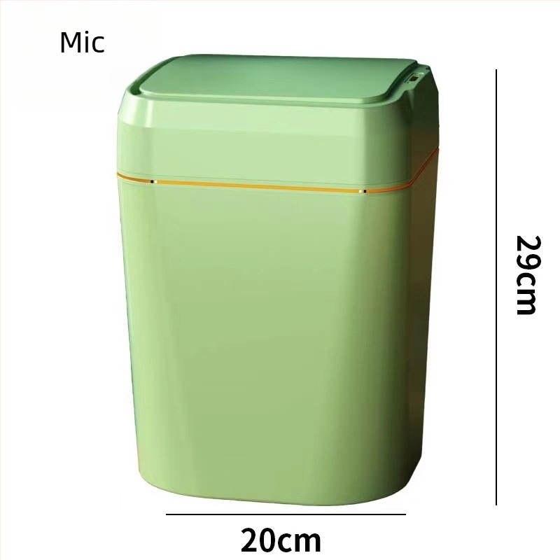 Coș de gunoi inteligent cu senzor de deschidere, capac, din plastic, pătrat, 26 L sau mai mult, pentru bucătărie și baie, cu mai multe compartimente de sortare