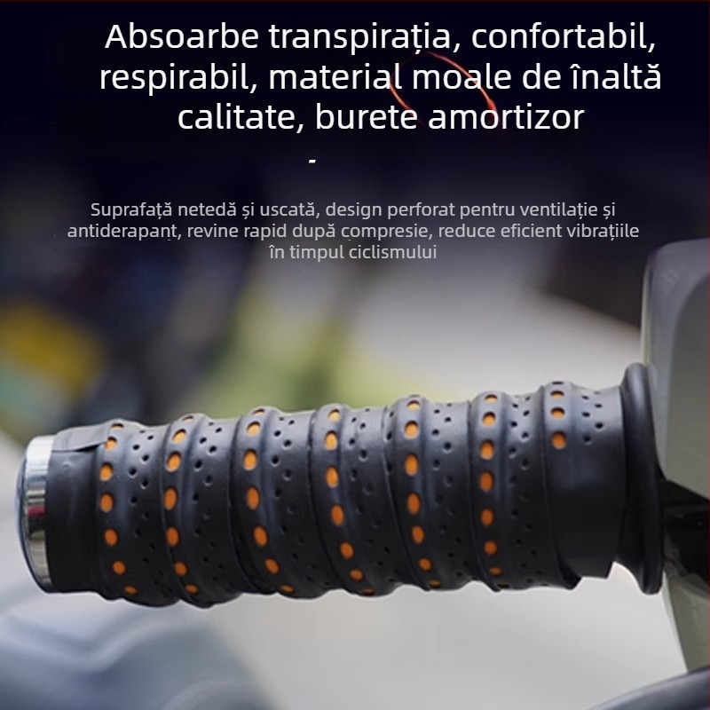 Învelitoare pentru ghidon de motocicletă cu husă anti-derapare, PVC, impermeabilă