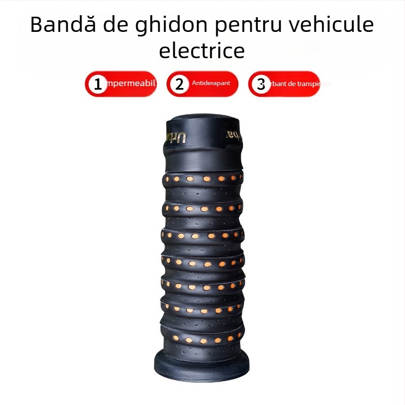 Învelitoare pentru ghidon de motocicletă cu husă anti-derapare, PVC, impermeabilă