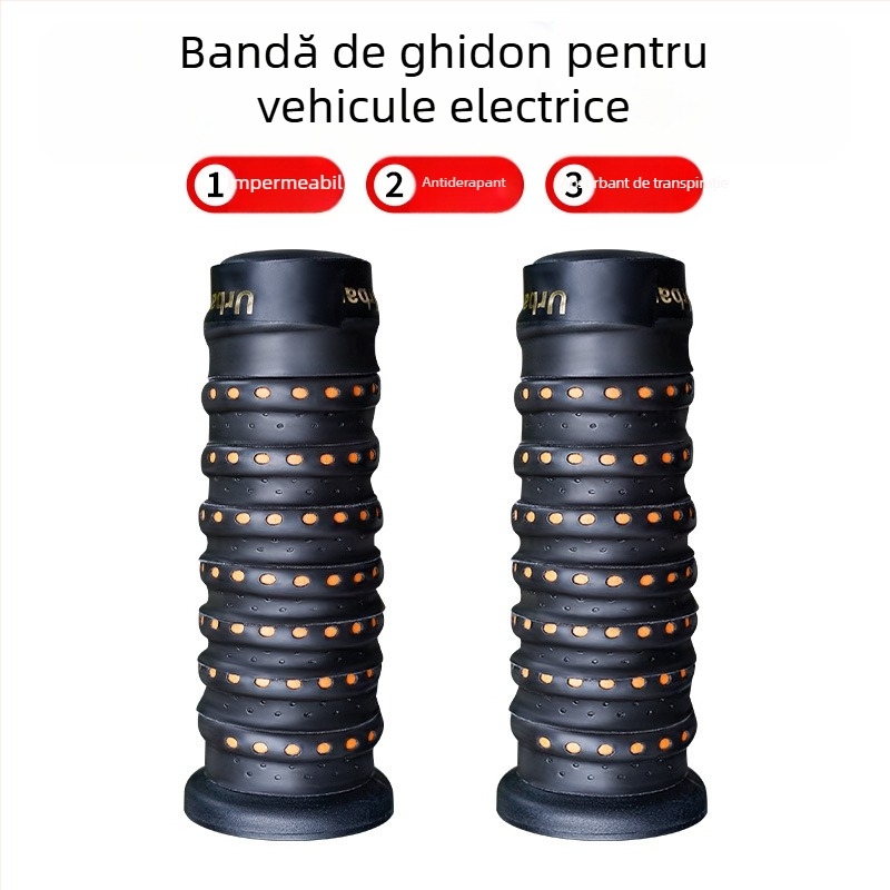 Învelitoare pentru ghidon de motocicletă cu husă anti-derapare, PVC, impermeabilă