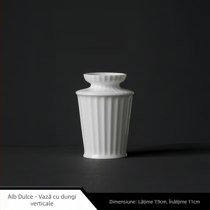 Vază ceramică pentru flori, stil Zen, decor cu cenușă de plante, design cu umeri subțiri, accesorii pentru ceremonia ceaiului, decor pentru casă.