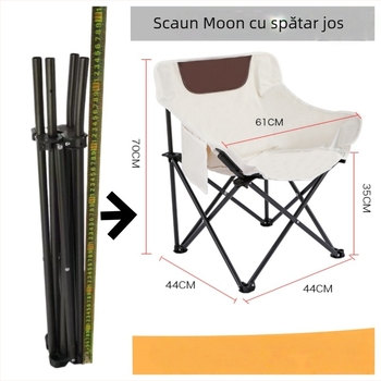 Cadru de înlocuire pentru scaunul pliabil în formă de lună – set complet de componente (perna nu este inclusă)