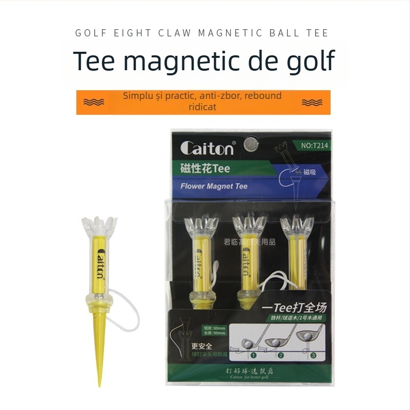 Suport magnetic pentru mingi de golf cu opt gheare, 80/90 mm