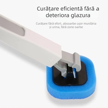 Perie de toaletă de unică folosință pentru uz casnic, montată pe perete, curăță colțuri greu accesibile